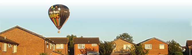 Hot Air Balloon Flight over Thame, Oxfordshire.